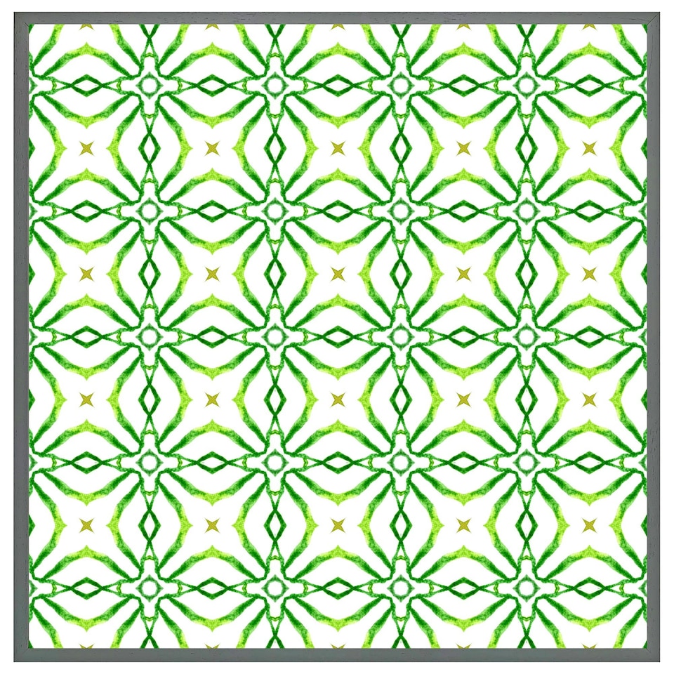 image 1 of Swimwear fabric green alluring boho chic (Picture Frame) Brown | Oak | M