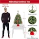 image 3 of Yaheetech 91cm Tabletop Christmas Tree with Cement Base Green