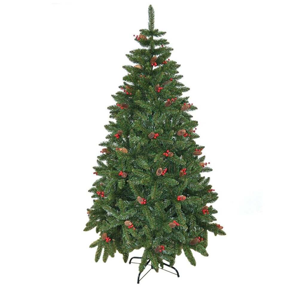 image 1 of 6ft Elegant Pre-Decorated Artificial Christmas Tree Green | 6ft