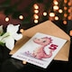 image 4 of Cute Pink Dinosaur Cartoon Age 5 Year Old Child Kids 5th Birthday Card