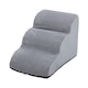 image 1 of Living and Home Non-Slip Pet Steps with Removable Washable Cover for Cats & Dogs | Grey | Grey | 1