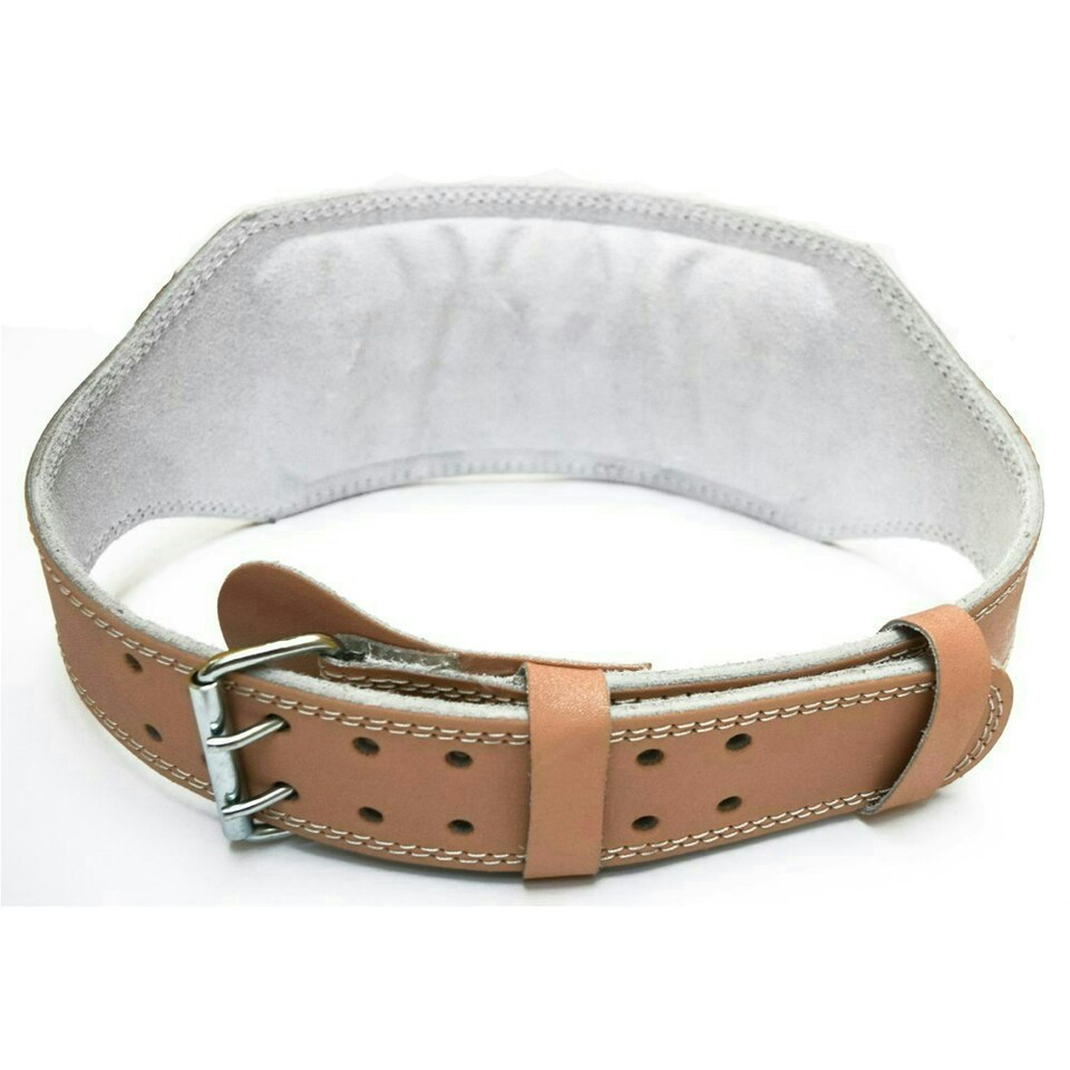 image 1 of Tan Leather Weightlifting Belt N/A | XL