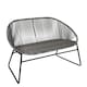 image 1 of Charles Bentley Zanzibar 2 Seater Outdoor Garden Patio Bench - Grey