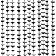 image 2 of Black Bat Plastic Fringe Curtain Halloween Backdrop 2m x 98cm