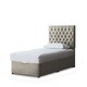 image 1 of Seraphine Divan Bed with Upholstered Headboard - Beige - Small Single