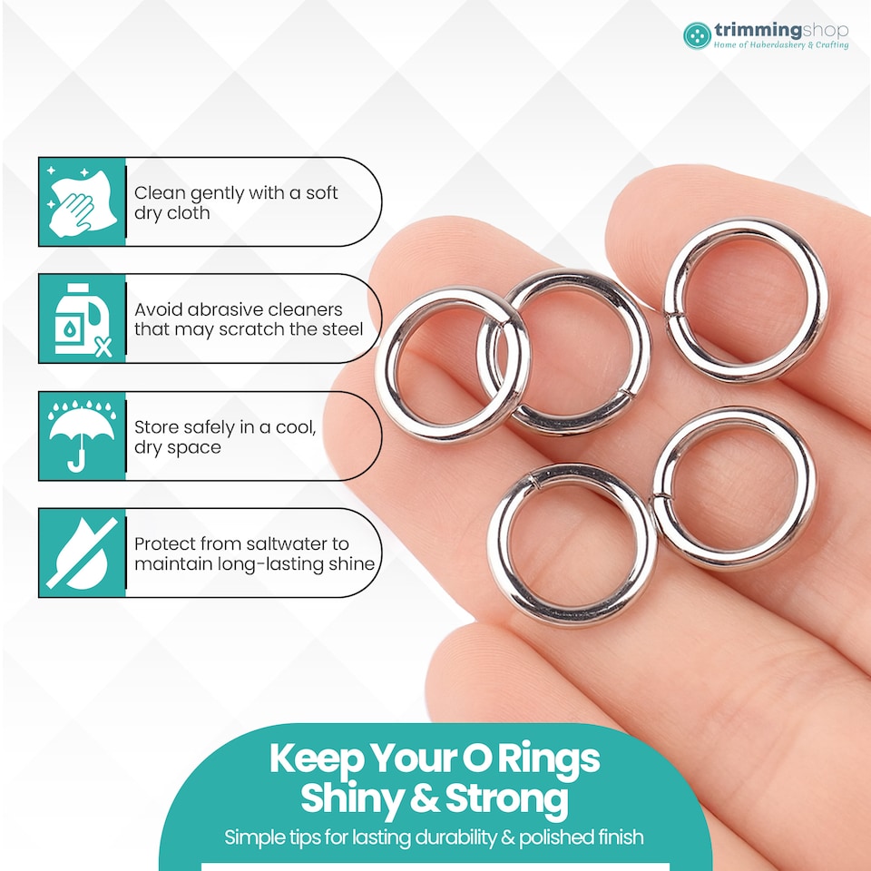 image 1 of 25mm O Rings Stainless Steel Split Rings Round Ring Keyring Hoops - Silver