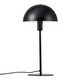 image 2 of Nordlux Ellen Indoor Table Lamp Black Metal E14 Dome Shade - Mains Powered, IP20 | Black | Black
