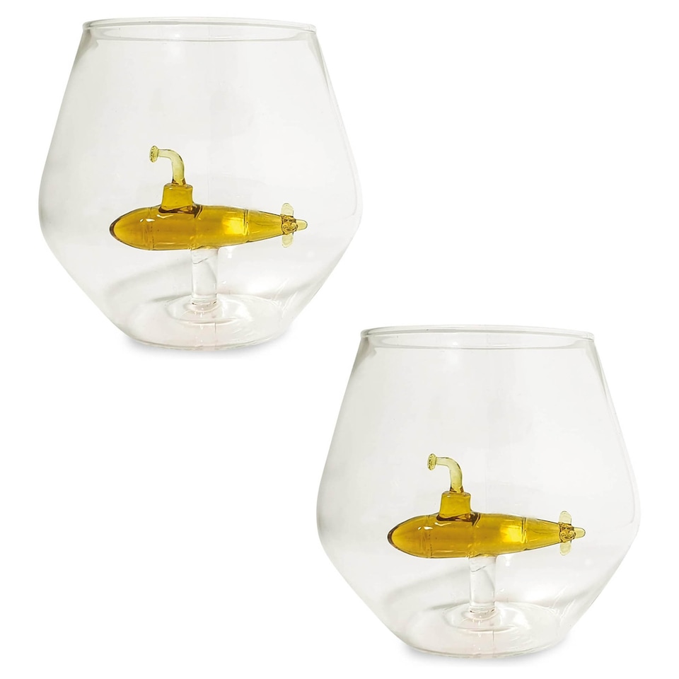 image 1 of Bar Bespoke Set of 2 Submarine in a Glass