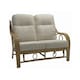 image 2 of Desser Madrid Light Oak Rattan 2 Seater Sofa Set in Jasper - Conservatory Sofa Suite