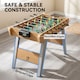 image 7 of SPORTNOW 4ft Table Football, Foosball Table Game for Adults, Natural Wood