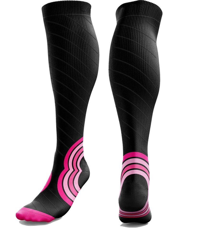 image 1 of aZengear Compression Socks for Women and Men - Seamless Toe, Padded Heel and Sole