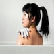image 5 of Cleanlogic Sustainable Exfoliating Stretch Bath/Shower Gloves Contains 3 Pairs