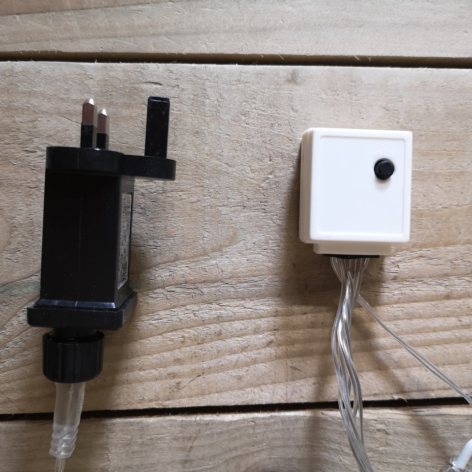 image 1 of 600 LED 60m Indoor Outdoor Christmas Multi Function Battery Operated String Lights with Timer in Cool & Warm White