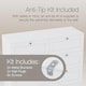 image 8 of Vida Designs Altino White 6 Drawer Chest Storage Cabinet - H: 76.5cm x W: 100cm x D: 36cm