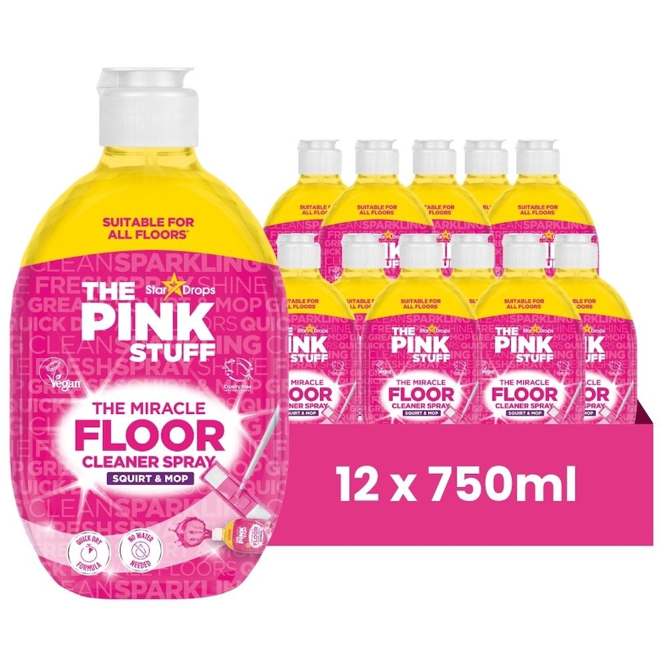 The Pink Stuff The Miracle Floor Cleaner Spray 750ml Pack of 12