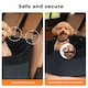 image 4 of Skylos Dog Booster Car Seat Safe Puppy Travel Carrier Bed Bag Basket Pet | Black | Black