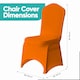 image 2 of Chair Cover Spandex Polyester Stretch Fabric Dining Slipcovers - 10pcs