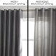 image 2 of Eyelet Blackout Curtain Lining 168cm x 221cm White | White | White