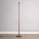 image 4 of ValueLights Modern Dark Wood Floor Lamp Base | Brown