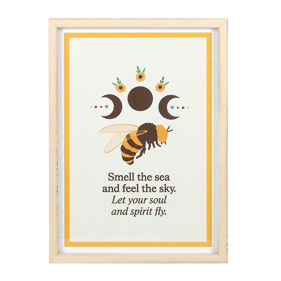 image 1 of Something Different Summer Solstice Framed Wall Art - Brown/Yellow - One Size One Size