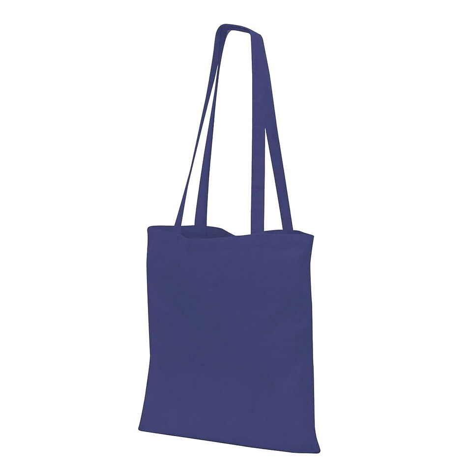 image 1 of Shugon Guildford Cotton Shopper/Tote Shoulder Bag - 15 Litres - Navy Blue - One Size Blue