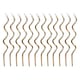 image 1 of Gold Curly Birthday Candles with Holders - Pack of 12