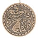 image 3 of Something Different Midnight Hare Terracotta Plaque - Bronze - One Size