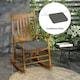 image 2 of Outsunny Set of 6 Chair Cushion Seat Pads Dining Chair w/ Straps Grey | Grey