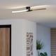 image 2 of EGLO Aieta Black & Brushed Brass Minimalist Ceiling Light