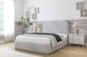 image 2 of Sloomy Belvoir Silver Naples Bed Frame With Mattress With 45" Upholstered Headboard 4'6 Double