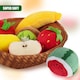 image 4 of The Magic Toy Shop Fabric Fruit Basket Toy Set Role Play Educational Toys for Toddlers