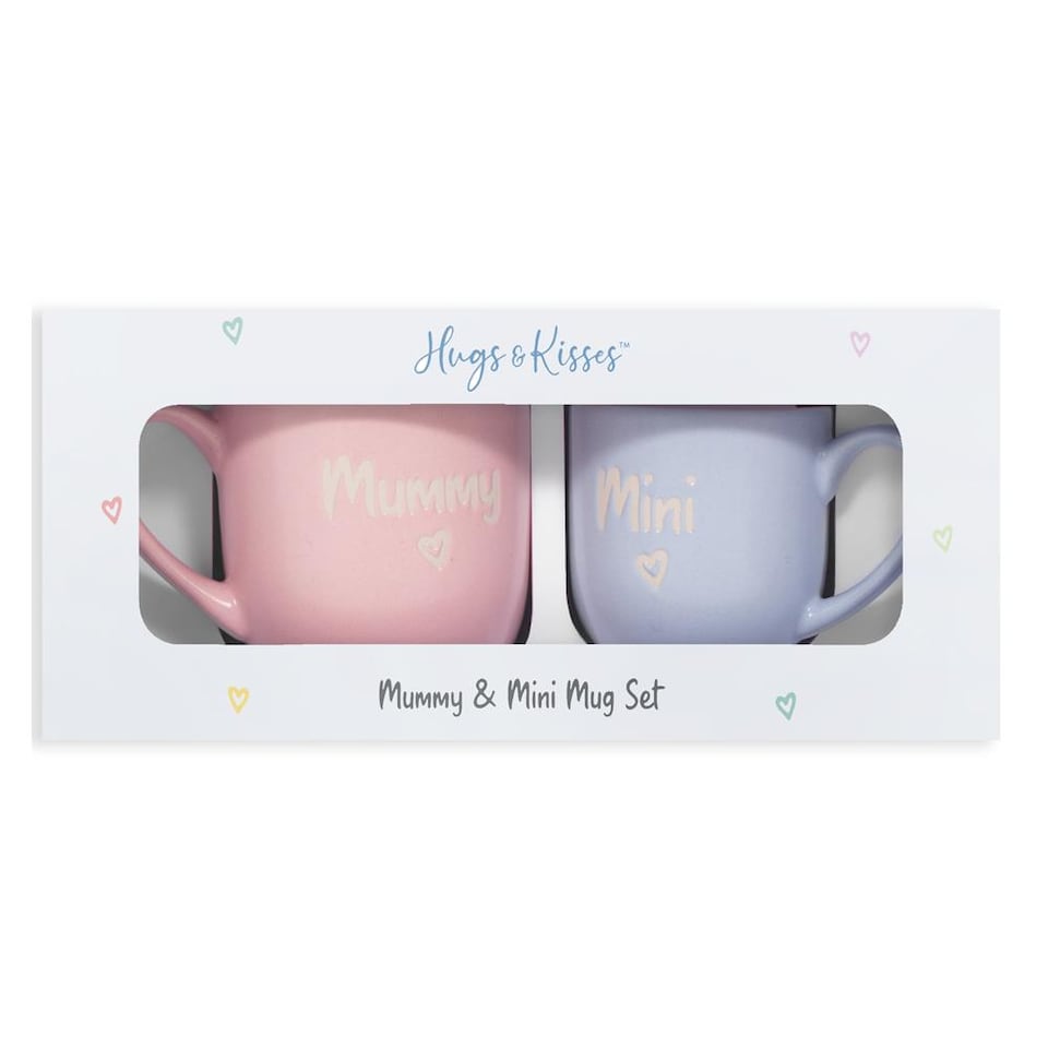 image 1 of Mummy & Mini Mug Gift Set Child Toddler New Mother Baby Shower Tea Coffee Cup