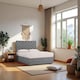 image 1 of Athens Plush Bed Set With Mattress, 2 Drawers Same Side & 24"Headboard