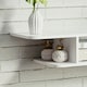 image 6 of HOMCOM Wall Mounted TV  Stand Entertainment Unit with Storage Shelf, White