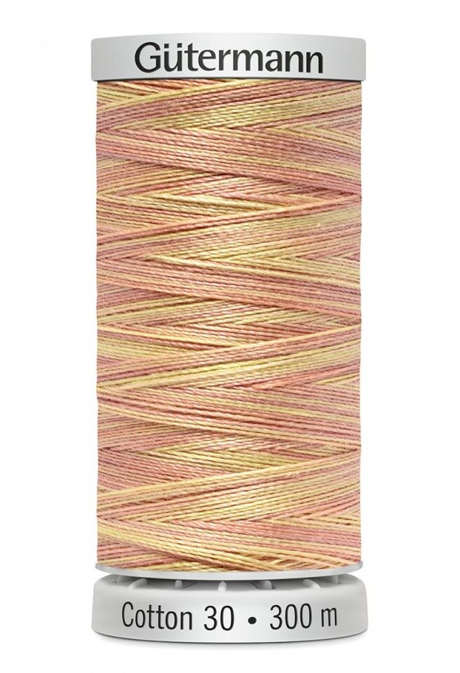 Gutermann No 30 Sulky Cotton Embroidery Thread Beige, Orange