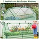 image 9 of COSTWAY Raised Garden Bed with Greenhouse Cover Silver