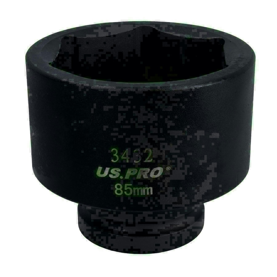 image 1 of 85mm 1in Drive Deep Metric Impact Impacted Socket 6 Sided Point Single Hex