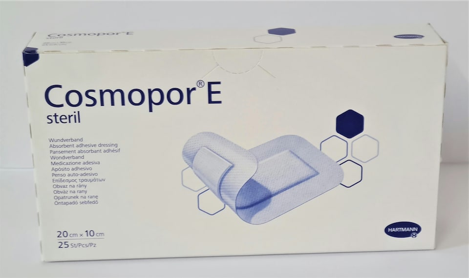 image 1 of Cosmopor E 35x10cm Sterile Adhesive Dressings Box of 25
