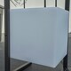 image 3 of ValueLights Corte Black Outdoor Table Lamp Dimmable With White Cube Shade