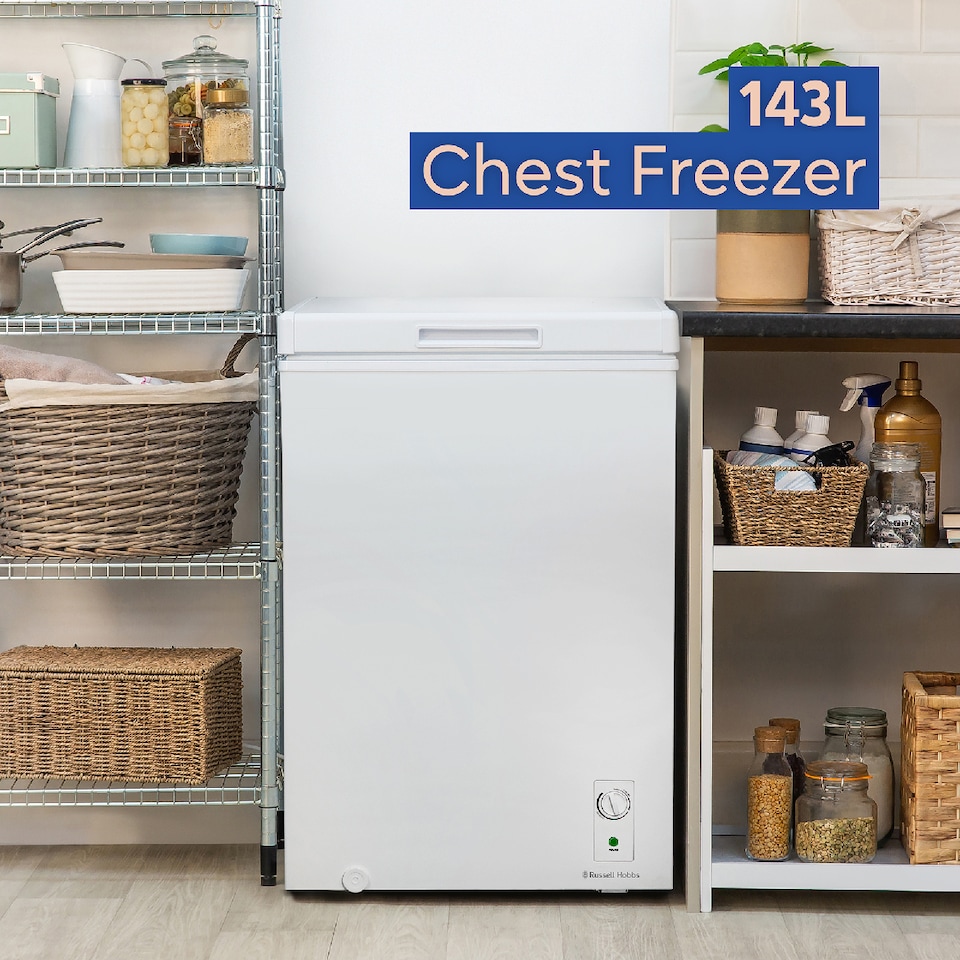image 1 of Russell Hobbs RH142CF0E1W Chest Freezer 143L Freestanding White 5 Year Guarantee