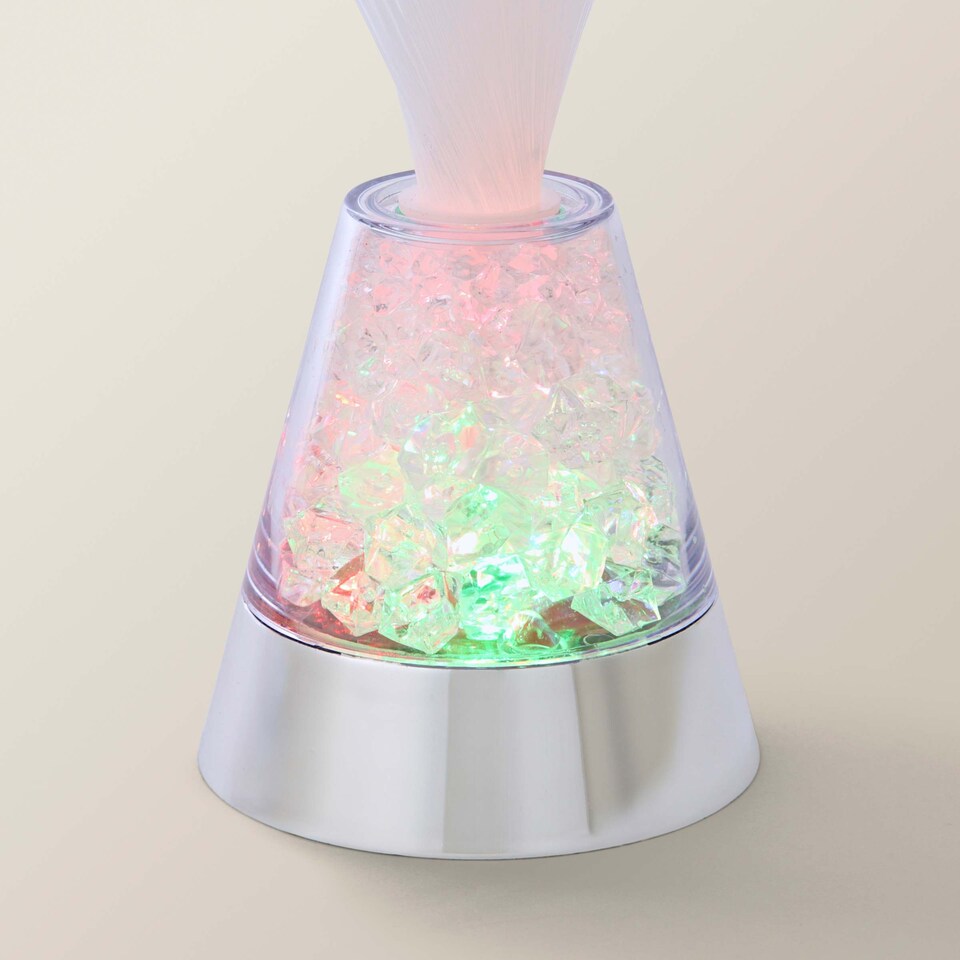 image 1 of ValueLights Fibre optic lamp Fibre optic lamp Clear White Illuminated Decoration and Integrated LED 1W Multicolour Bulb