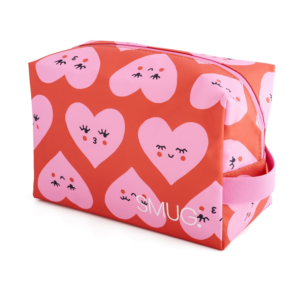 image 1 of SMUG Wash Bag - Hearts Print