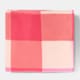 image 3 of OHS Gingham Polar Fleece Throw Blanket Lightweight Bedspread | Multi | Pink/Orange