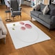image 2 of Rose Drawing (Rug) Pink | Small: 60x110cm