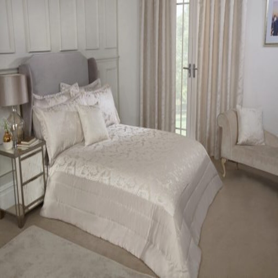 image 1 of Cavendish Bedspread Cream Cream | Cream