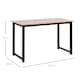 image 3 of HOMCOM Computer Desk Dining Table Writing Table with Metal Frame, Black