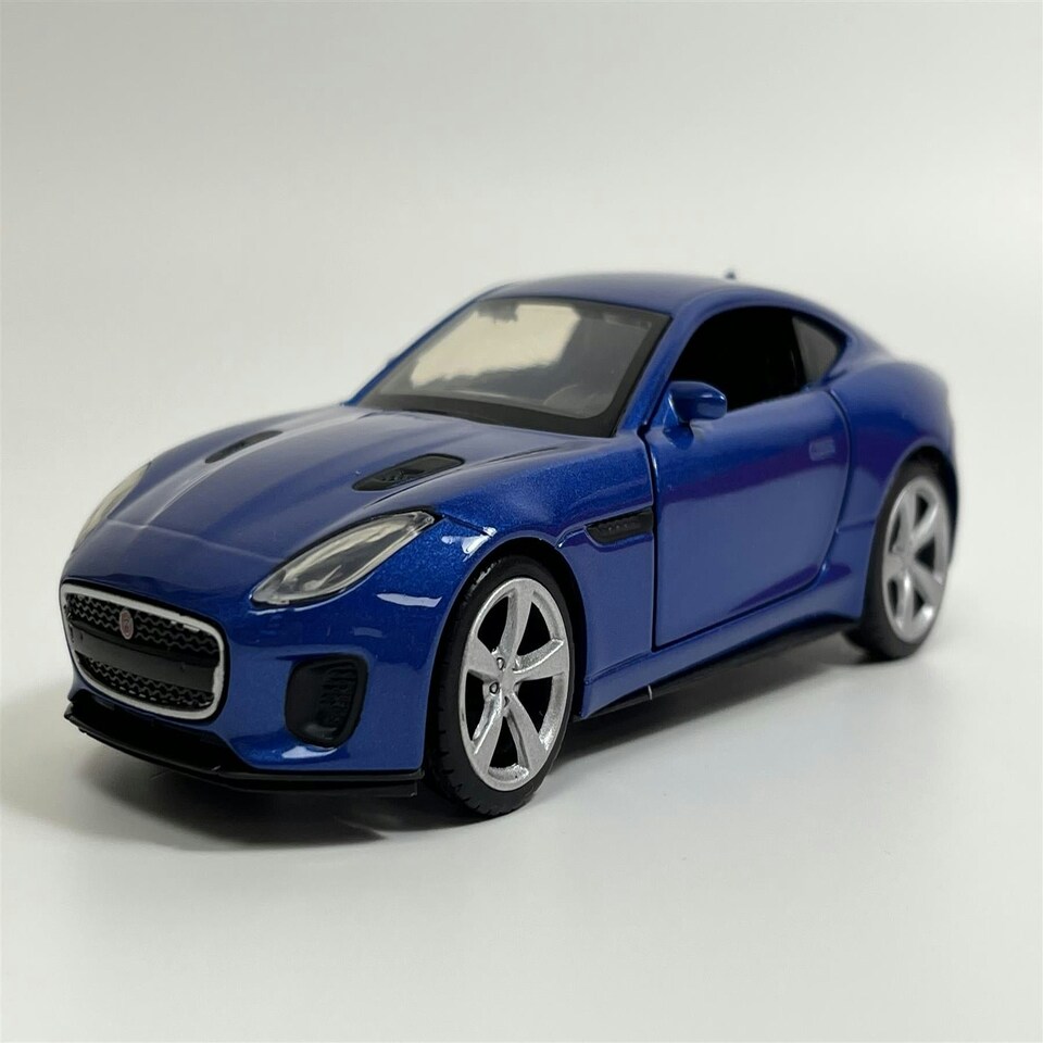 image 1 of Jaguar F Type Blue LHD 1:36 Scale Pull & Go Tayumo 36100031