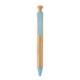 image 1 of MidOcean Toyama Bamboo & Wheat Straw Ballpoint Pen - Blue - 14cm x 1.2cm