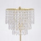 image 3 of First Choice Lighting Set of 2 Cascada Gold and Acrylic Crystal Jewelled Table Lamps Gold | Clear