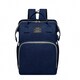 image 1 of Multifunctional Folding Cot and Changing Bag | Blue | Blue